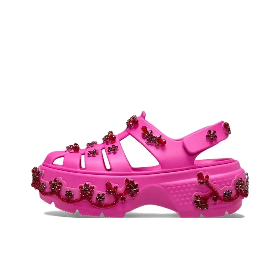 SIMONE ROCHA x Crocs Снег House Римские Сандалии Унисекс Розовый