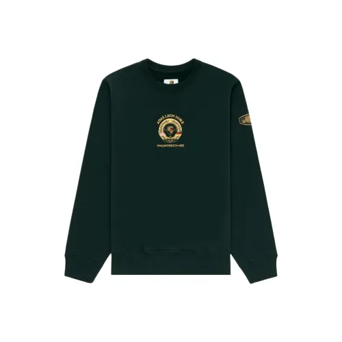 AIME LEON DORE Porsche Collaboration Зеленый Мужские Свитшоты
