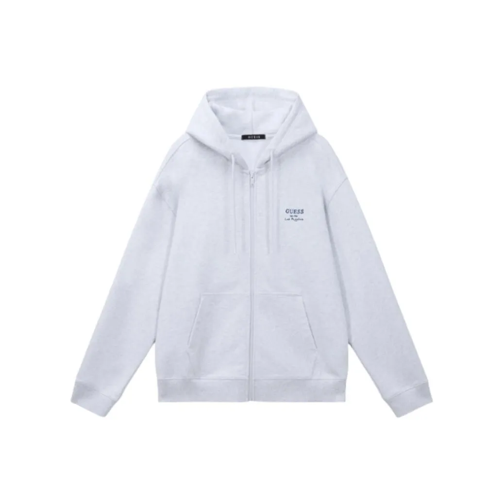 GUESS Jackets Unisex Light Gray