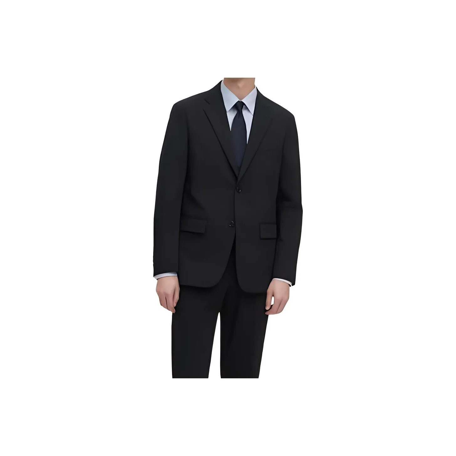 UNIQLO Бизнес-костюм мужской черный