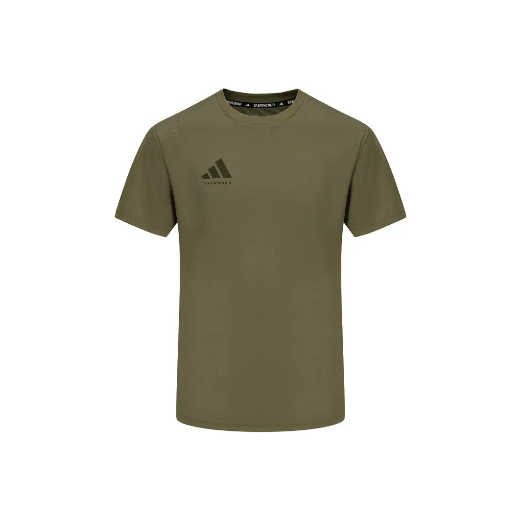 Adidas SS25 T-Shirt Унисекс Оливково-зеленый