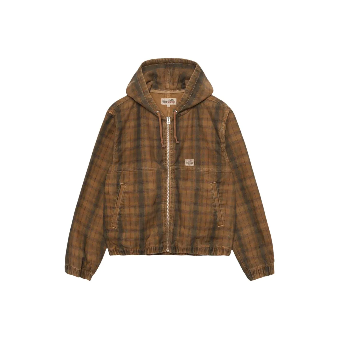 Stussy 2024 Summer Collection SS24 WORK Куртка Без подкладки Клетка Куртки Пальто Унисекс