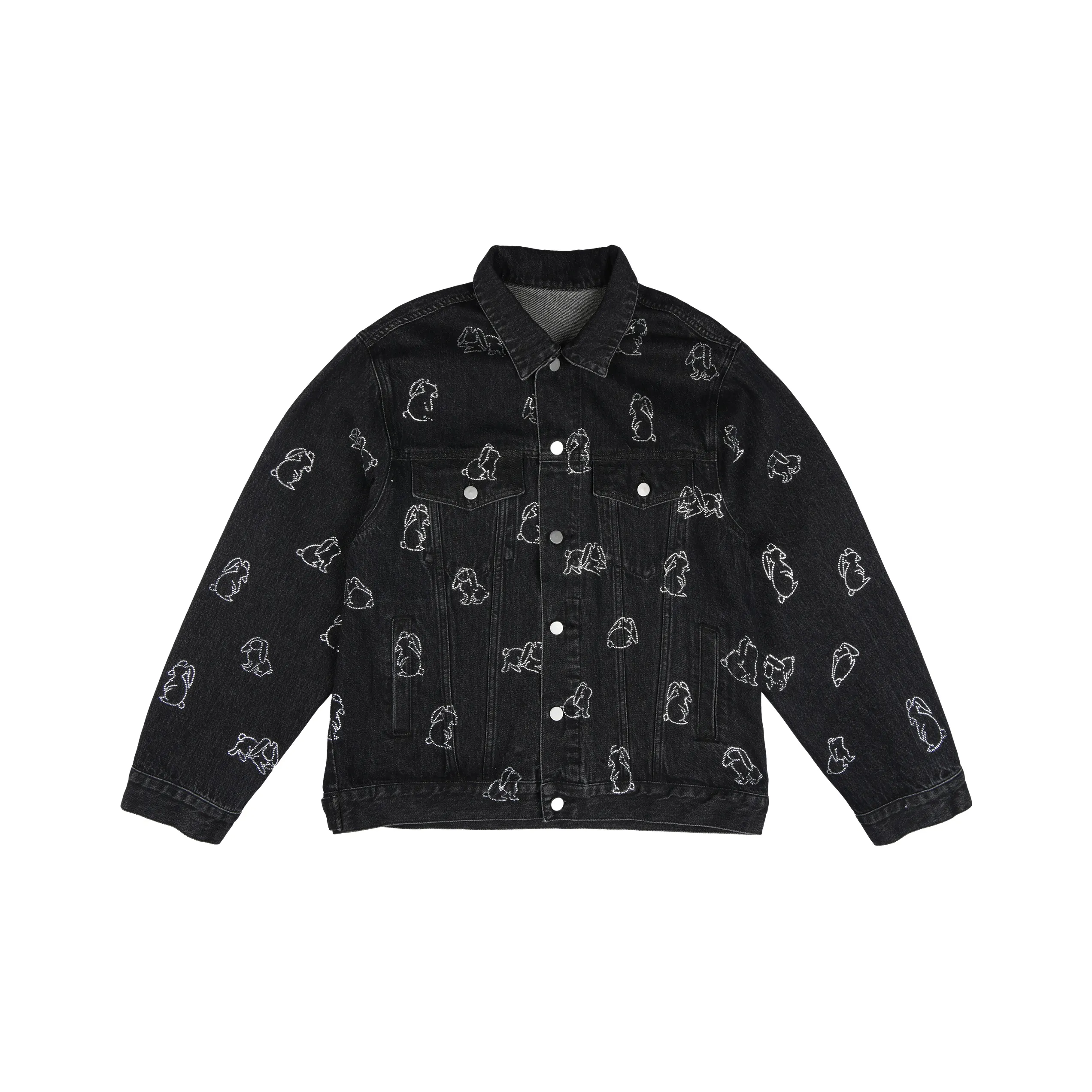 TCH Черный Унисекс Джинсовые куртки