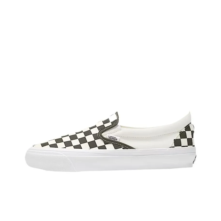 Vans Classic Slip On 98 Lx Checkerboard Grape Leaf Green