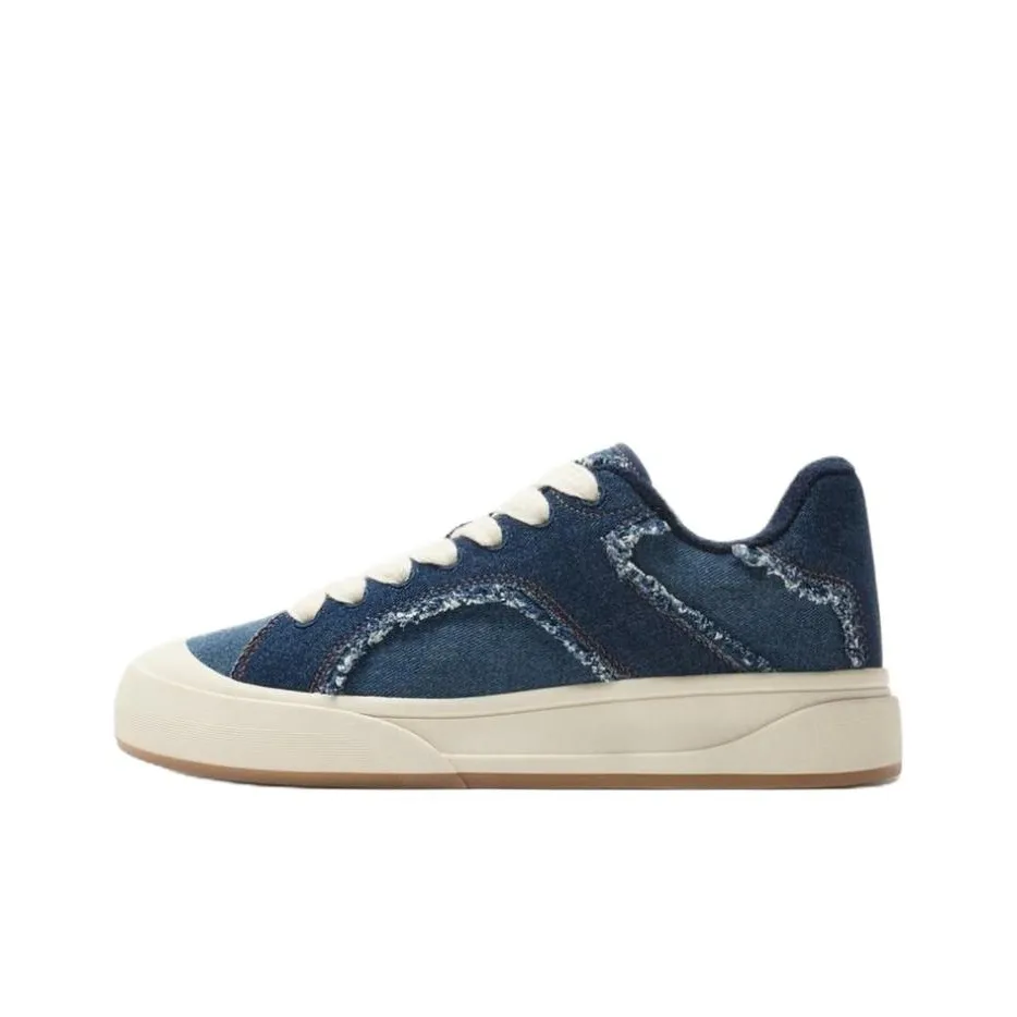 ZARA Low Top Skateboard Shoes Men's Blue