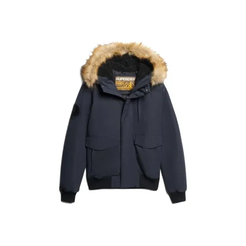 SUPERDRY Мужские куртки морского синего цвета