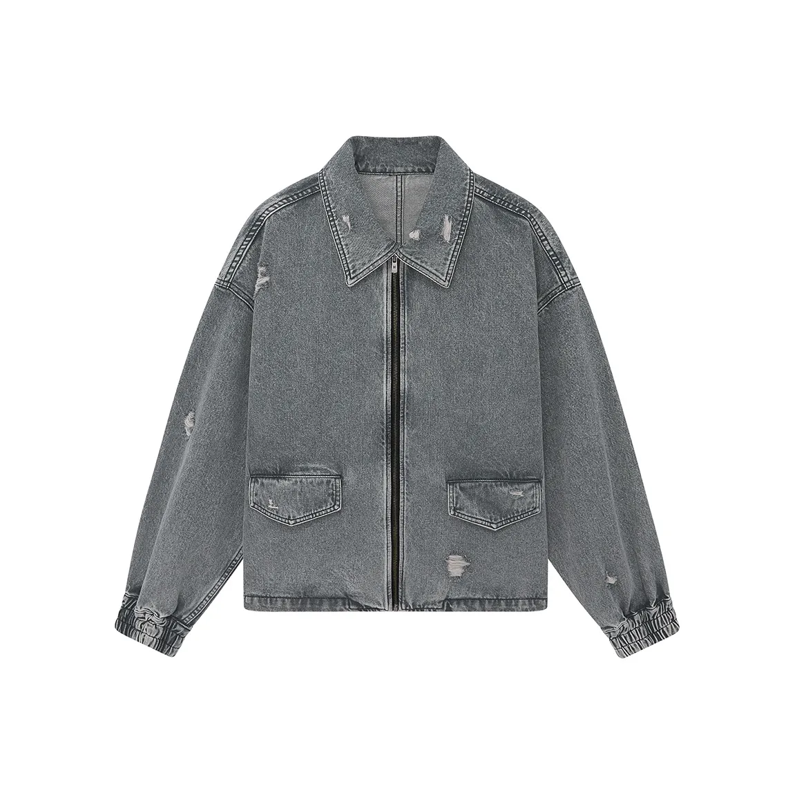 NANS STUDIO Куртки и Пальто Мужской Выстиранный Серый