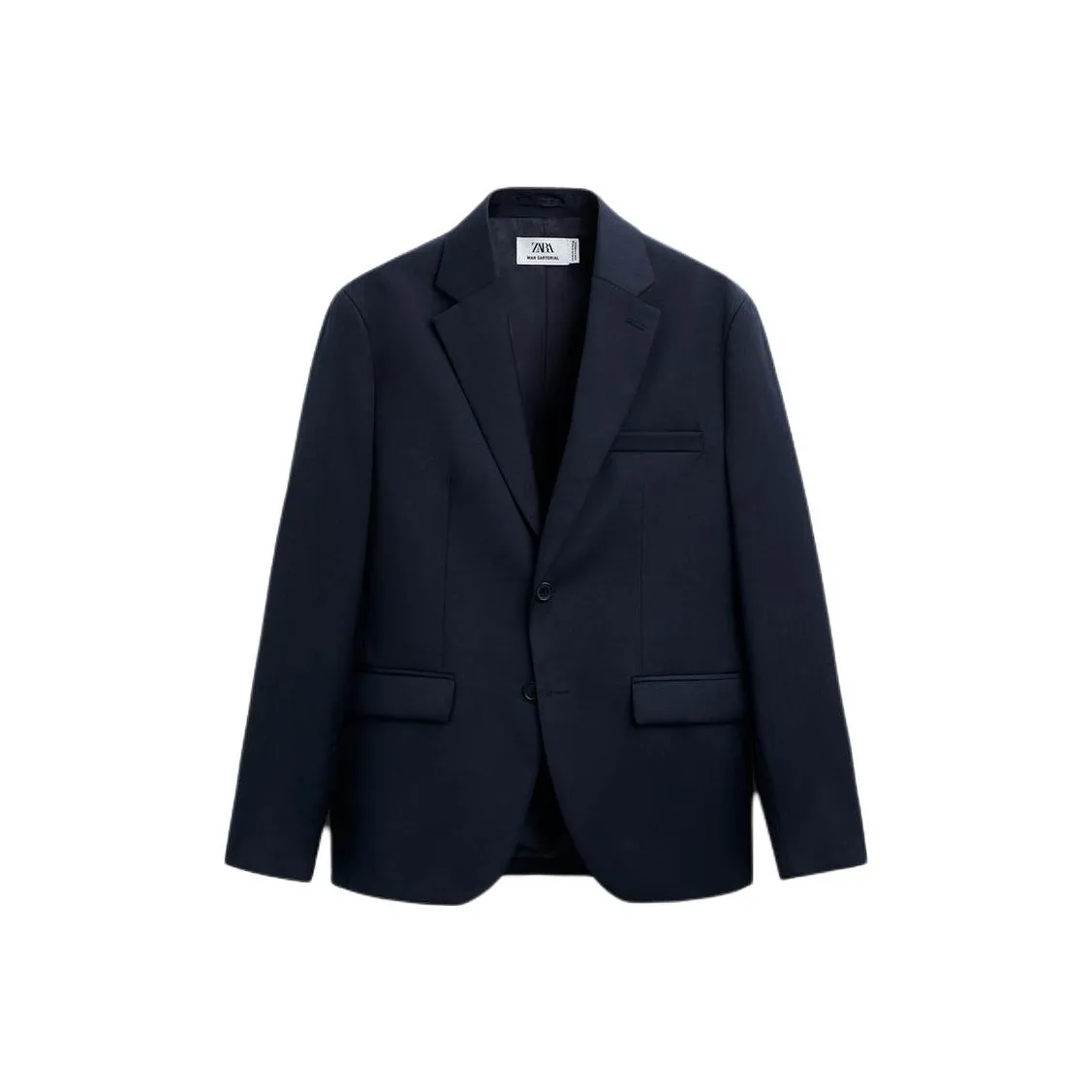 ZARA Синий Мужской Деловой костюм