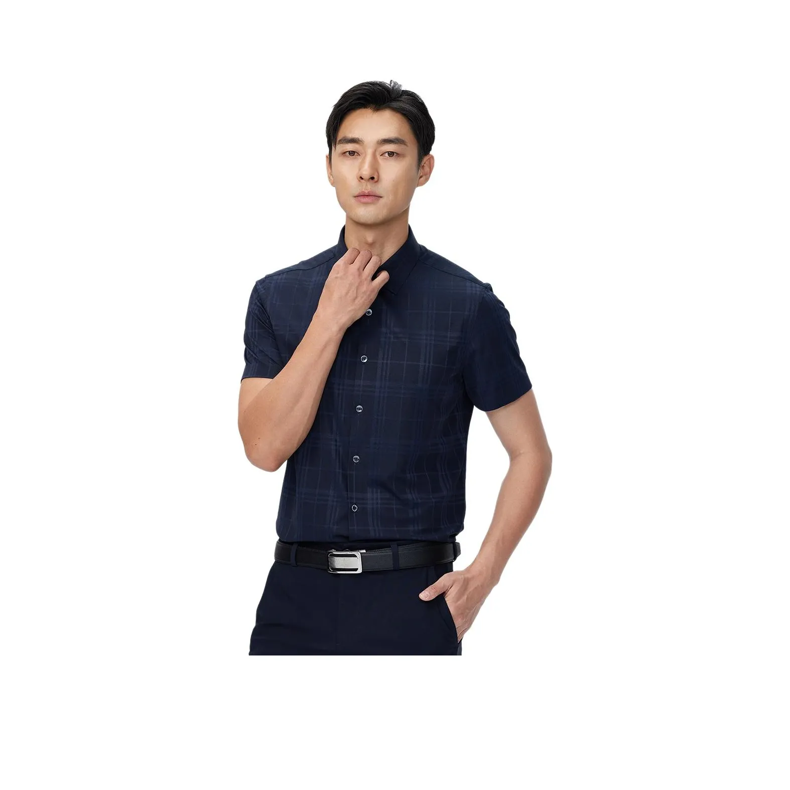 GOOD LUCK GLADIUS Рубашка Мужская Темно-синяя