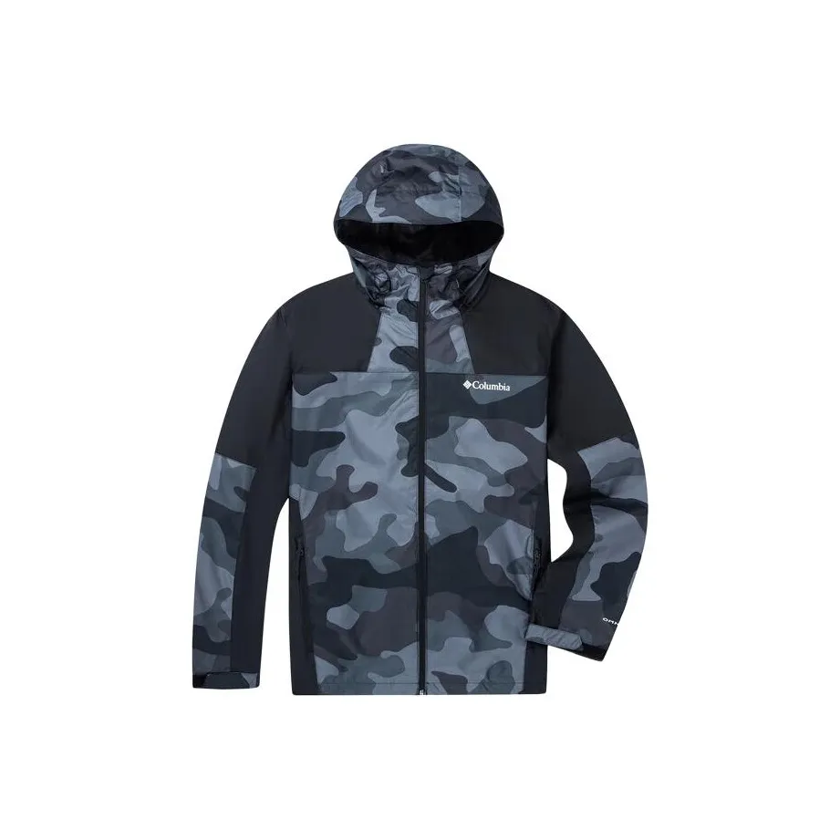 Columbia совместный бренд Водонепроницаемый Ветрозащитный Дышащий Термический Ветровка Мужской Черный