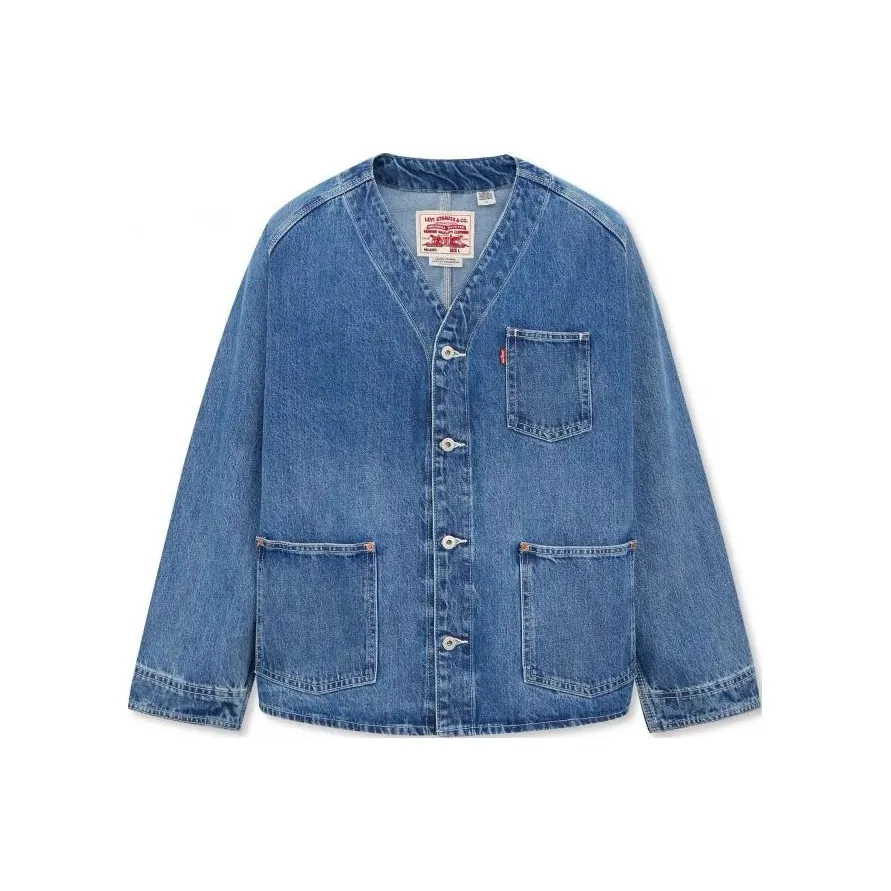 Levis Blue Men's Denim Jackets Левис Синий Мужские Джинсовые Куртки