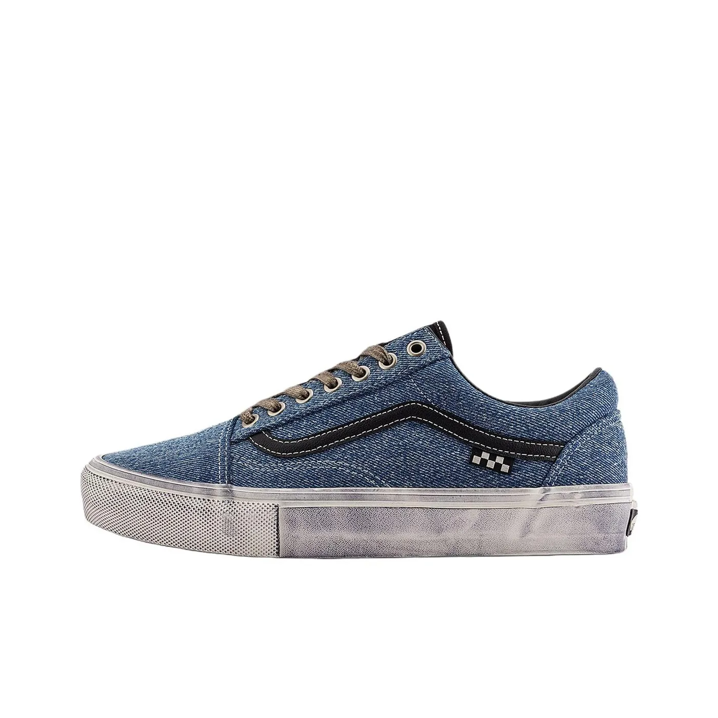 VANS Skate Old School Low Топ Кроссовки для скейтбординга Унисекс Синий