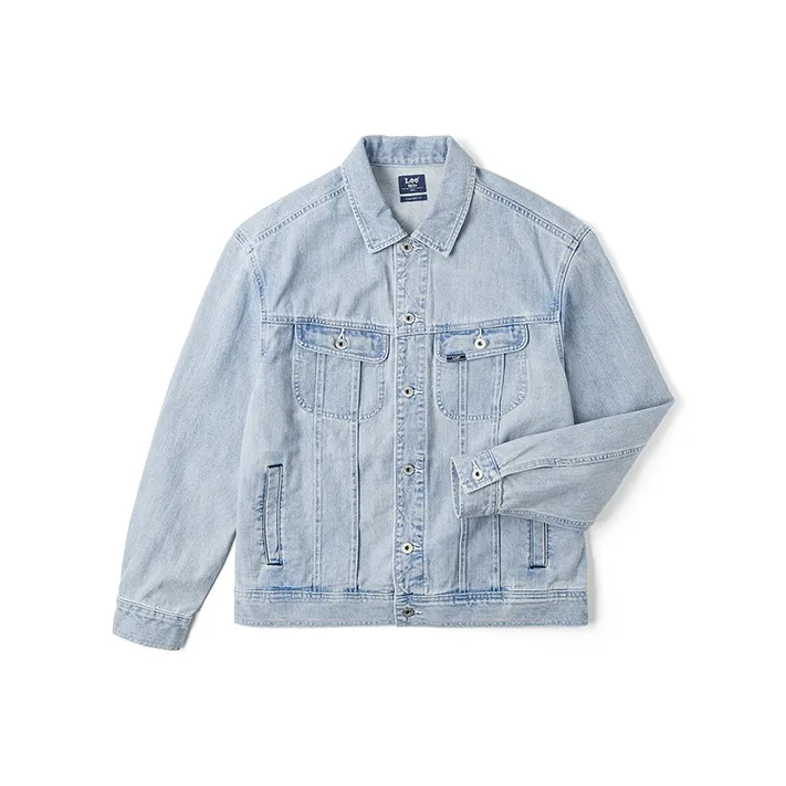 Lee совместный бренд модель Джинсовые куртки и пальто Мужской Светло-синий