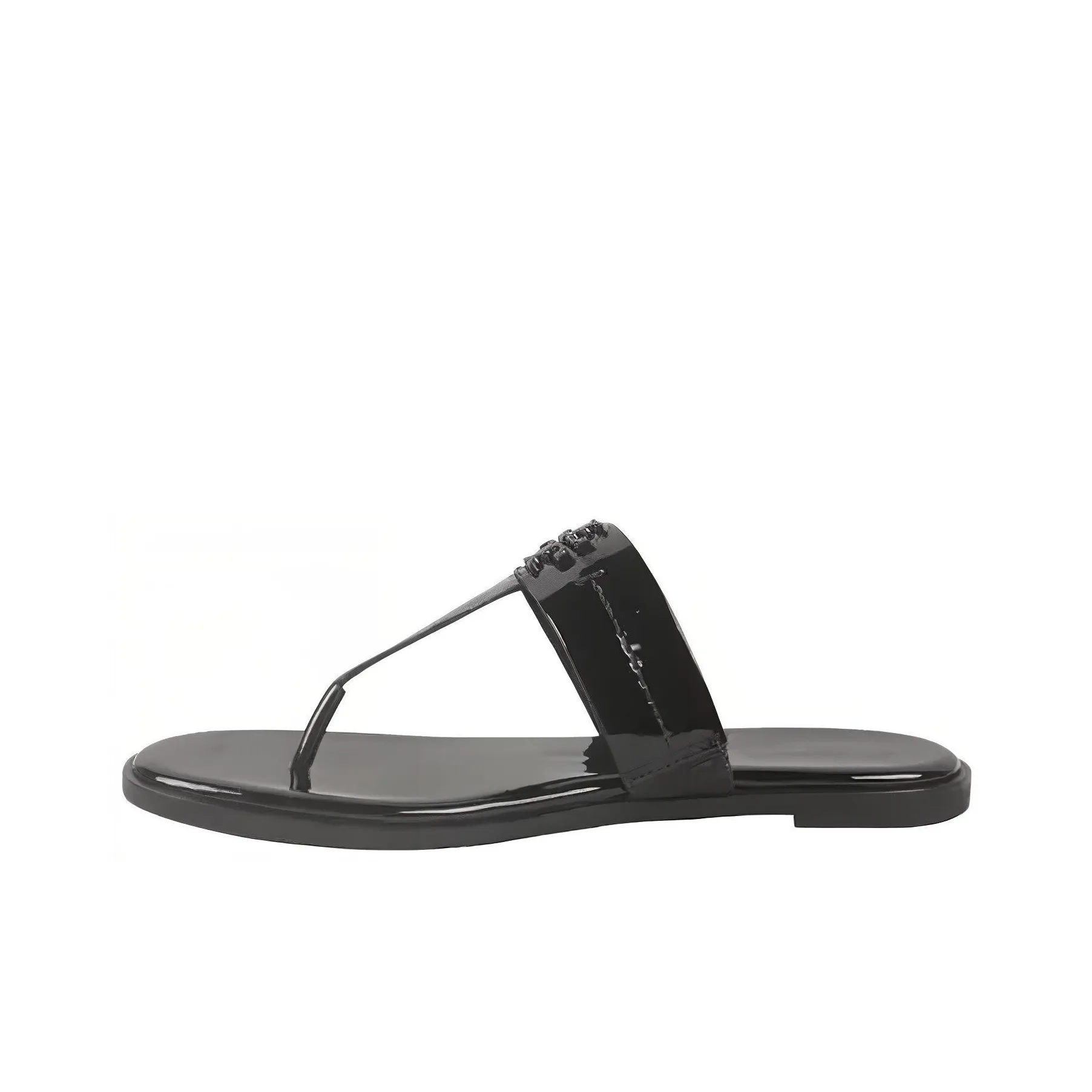 TORY BURCH Rubber Sole Slip Resistant Flip Flops Women's Black
