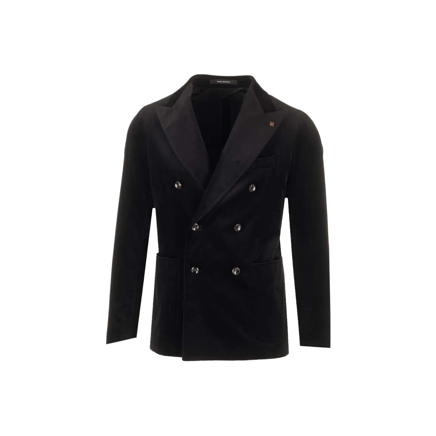 Tagliatore Double Breasted Tailored Velvet Blazer