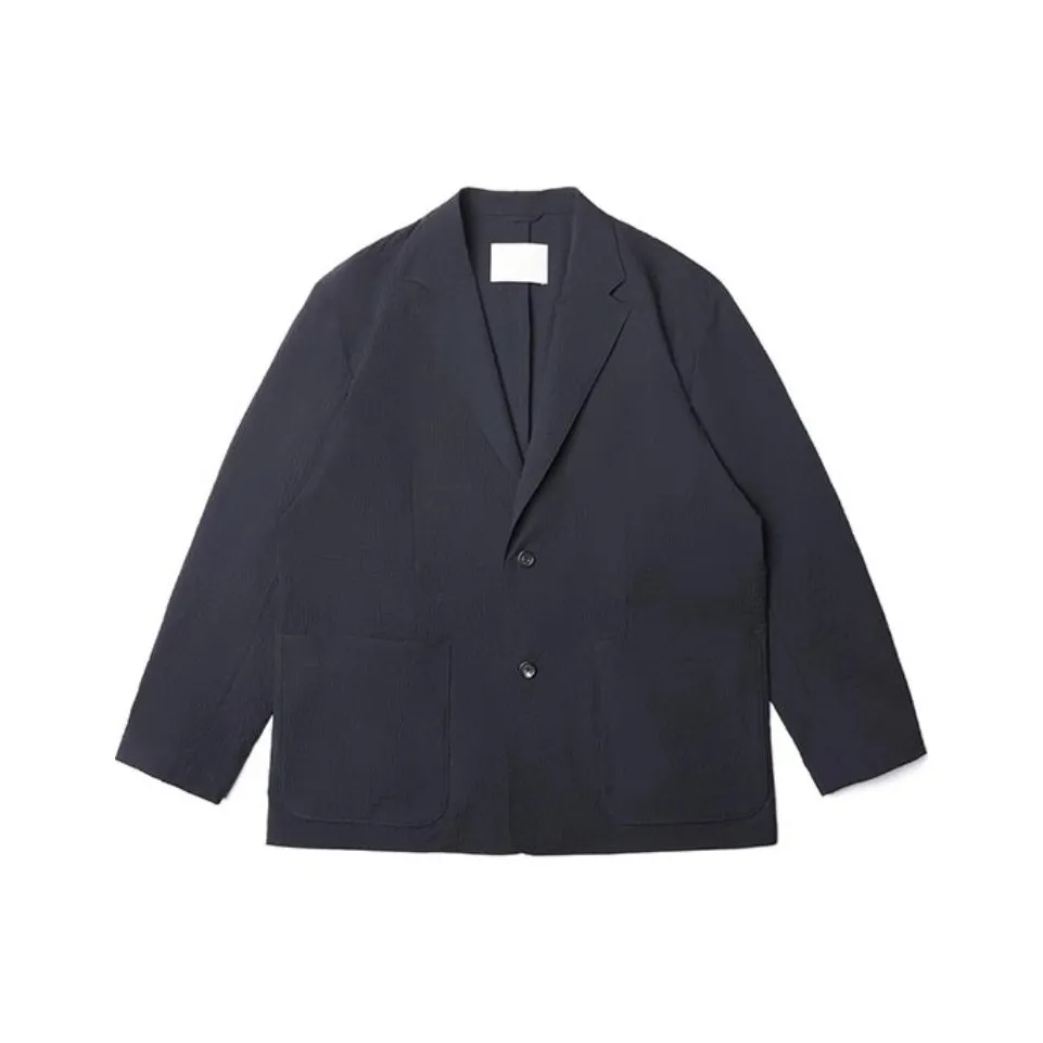 UPXIW Бизнес-костюм мужской темно-синий