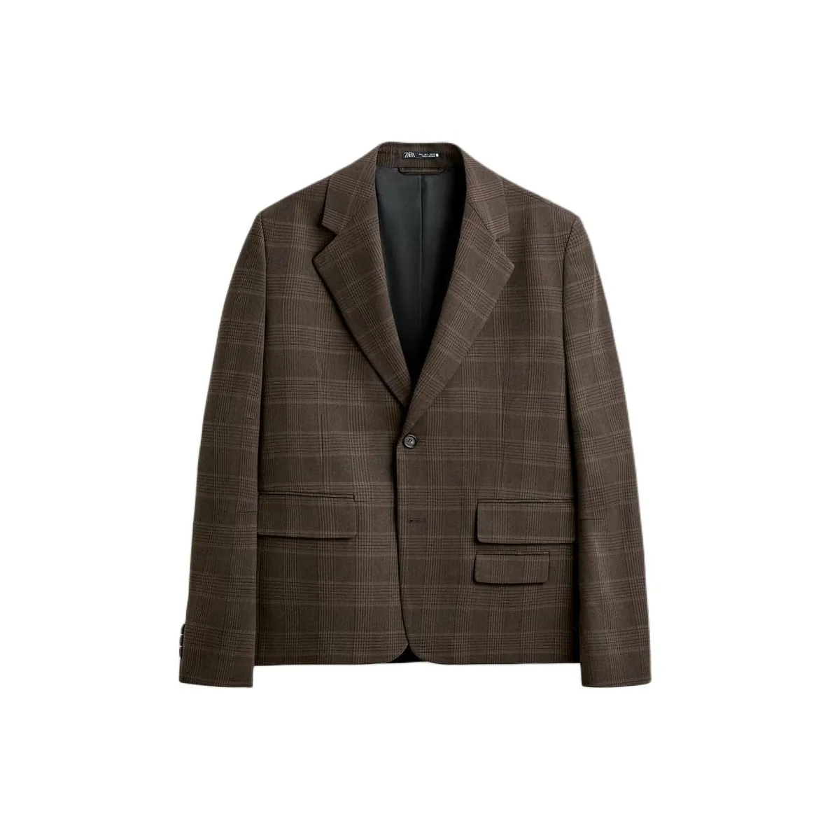 ZARA Коричневый Мужской Деловые костюмы