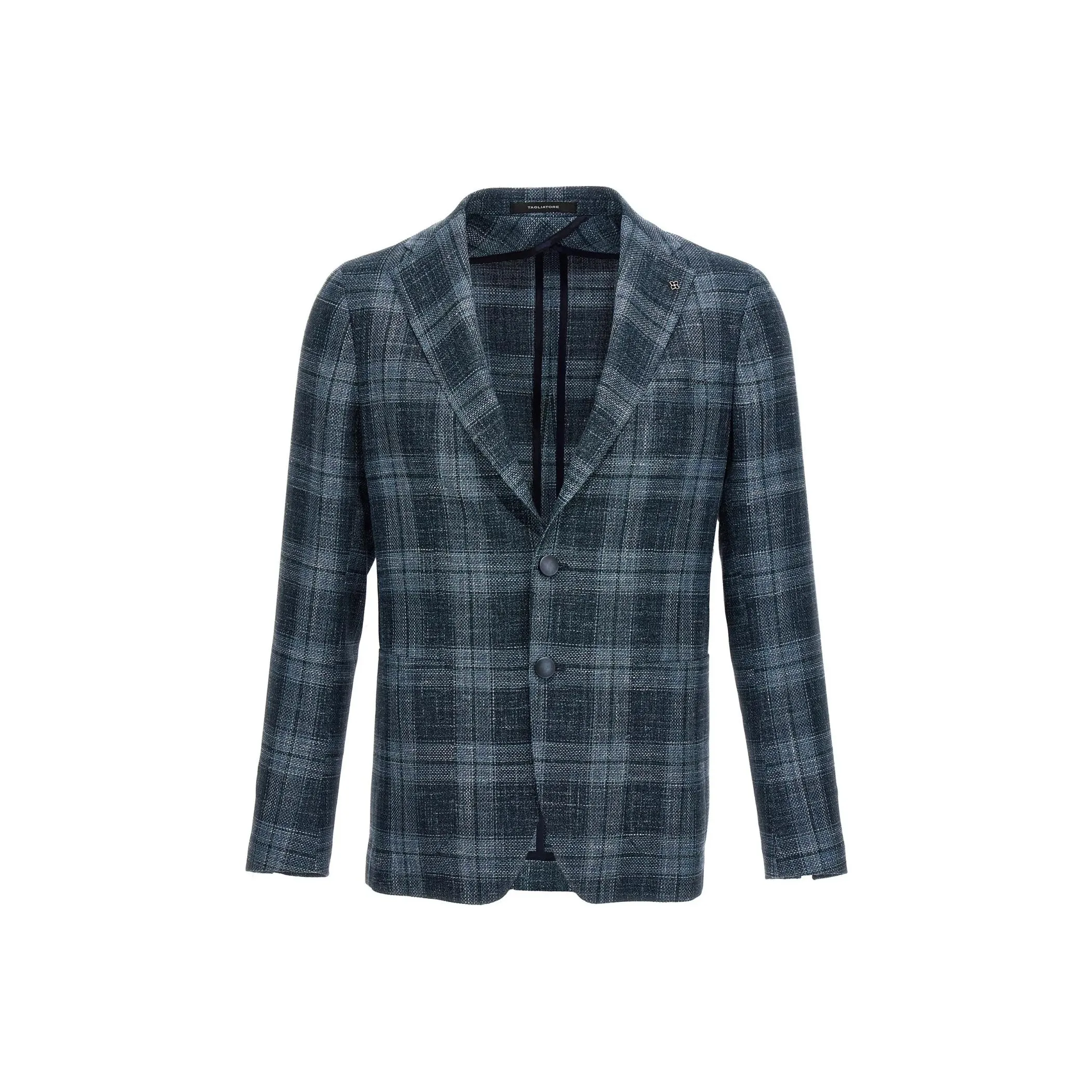 Tagliatore Montecarlo Checked Single Breasted Blazer