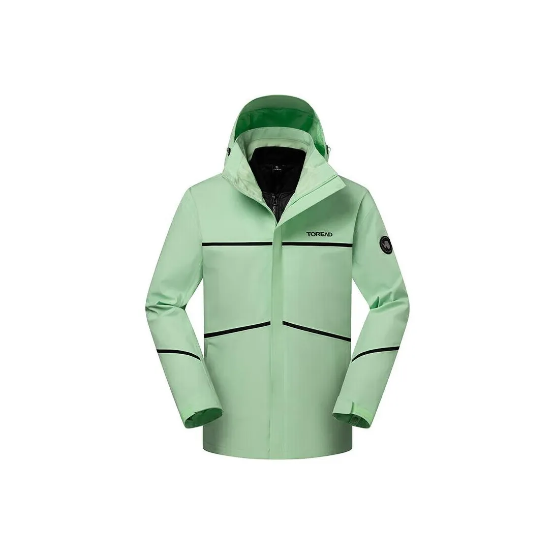 TOREAD Водонепроницаемый и Ветрозащитный Ветровка Мужская Электрическое свечение Зеленый
