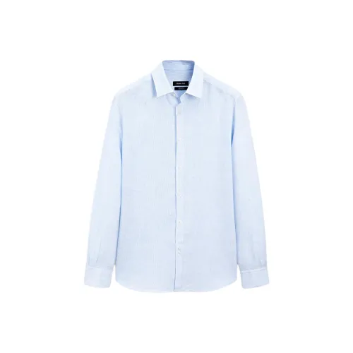 Massimo Dutti Синие Мужские Рубашки
