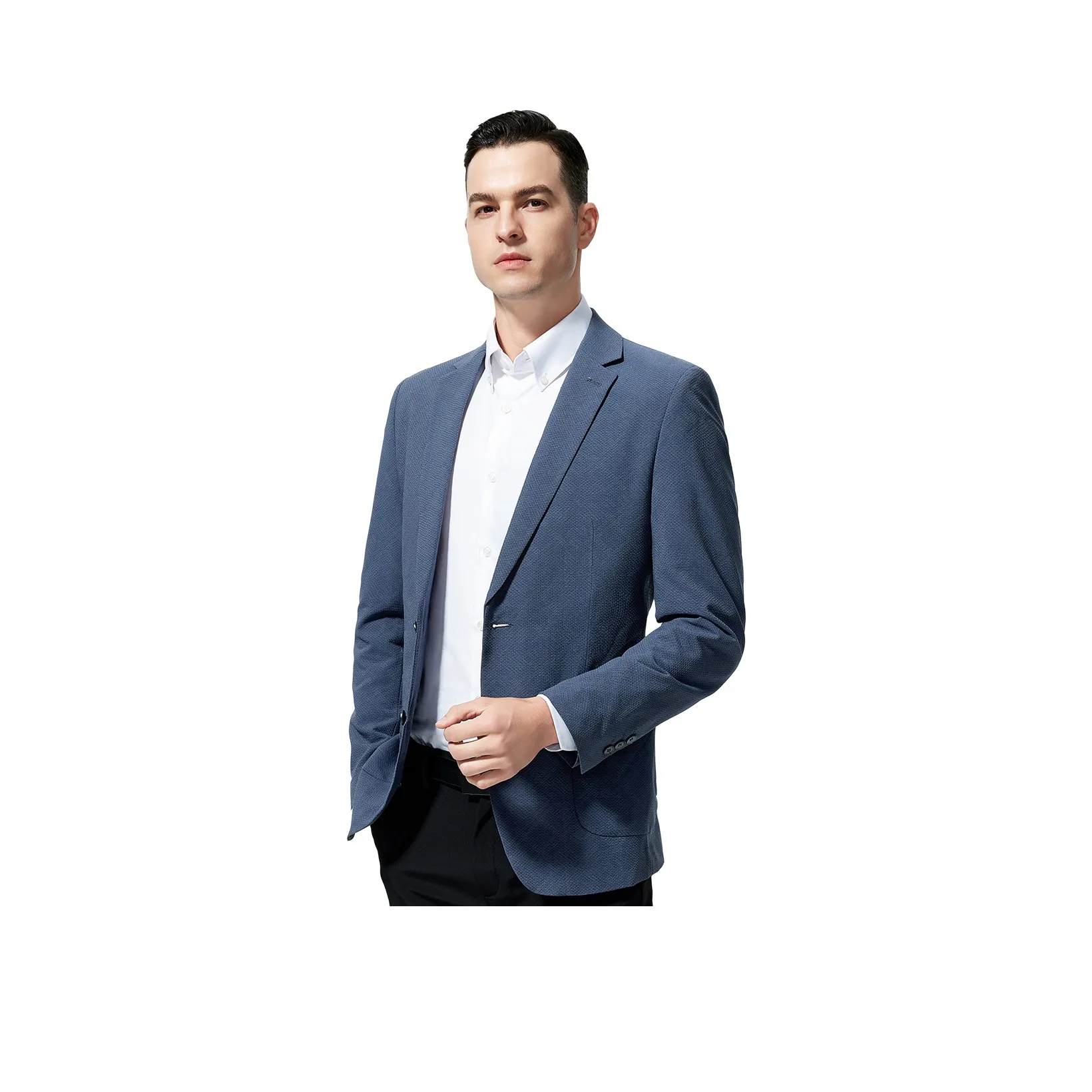 KAISER Бизнес костюм мужской светло-синий