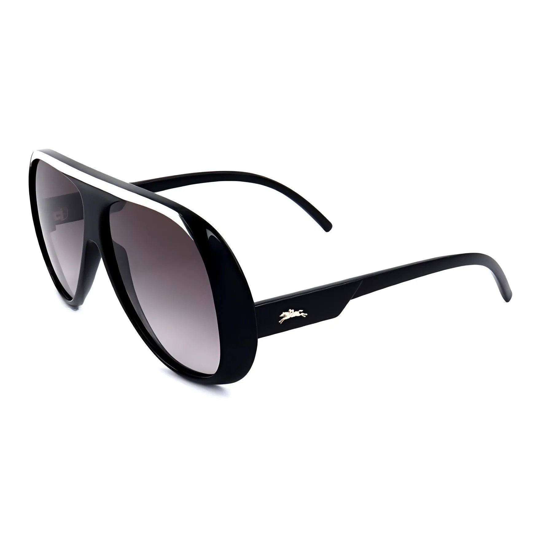 LONGCHAMP   Irregular Shape Sunglasses Women's Black