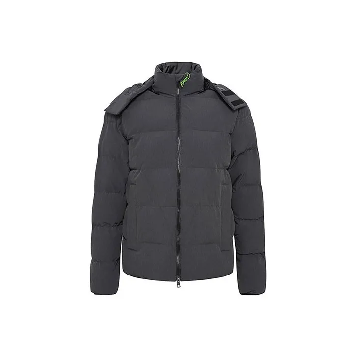 EMPORIO ARMANI Хлопковый пуховик Мужской Темно-серый