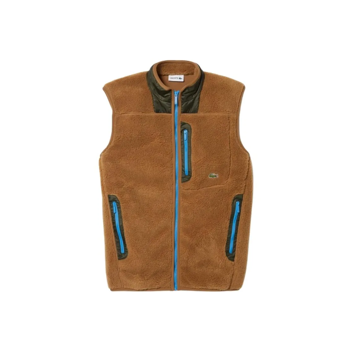 LACOSTE Vests Men's Brown