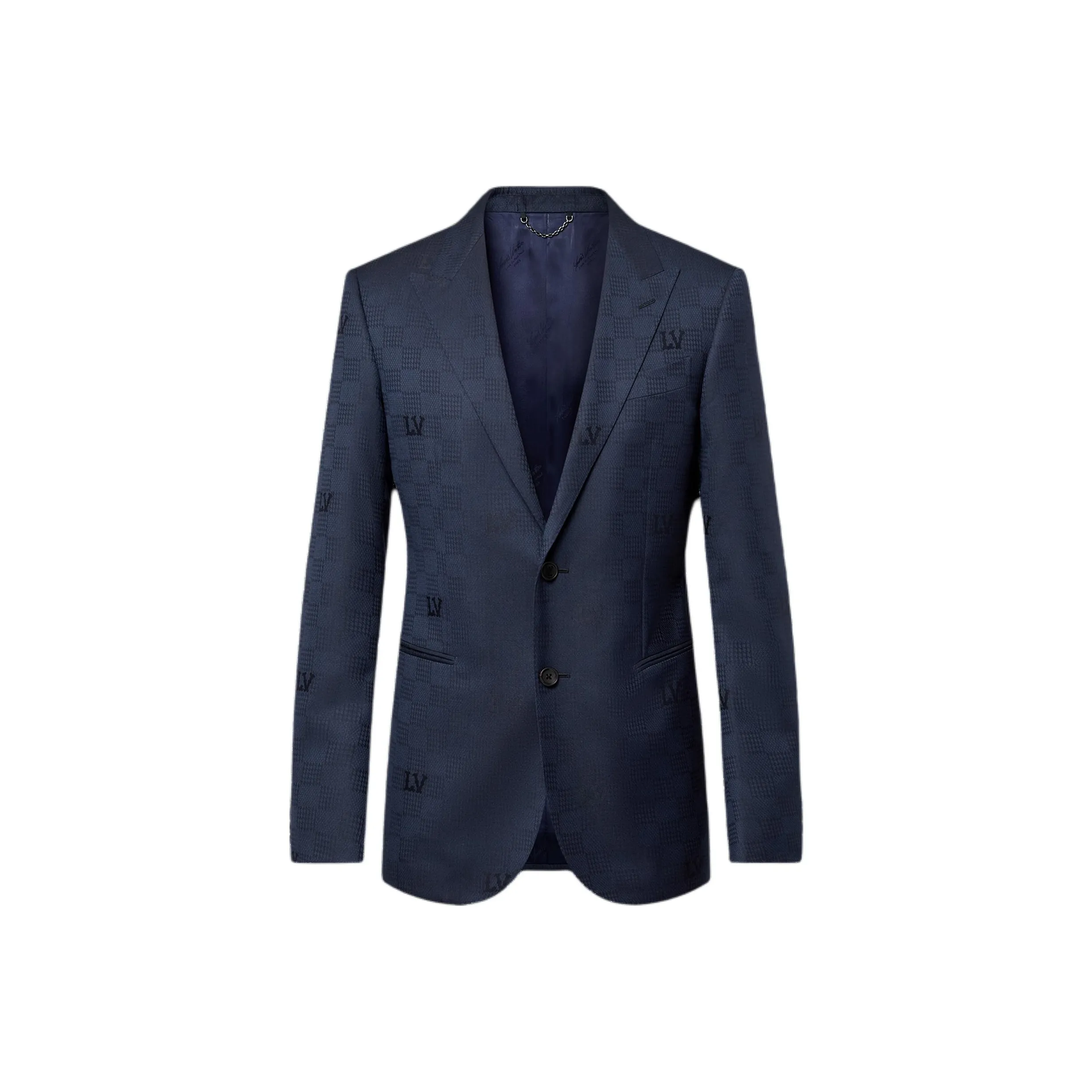 LOUIS VUITTON Single Breasted Wool Pont Neuf Jacket