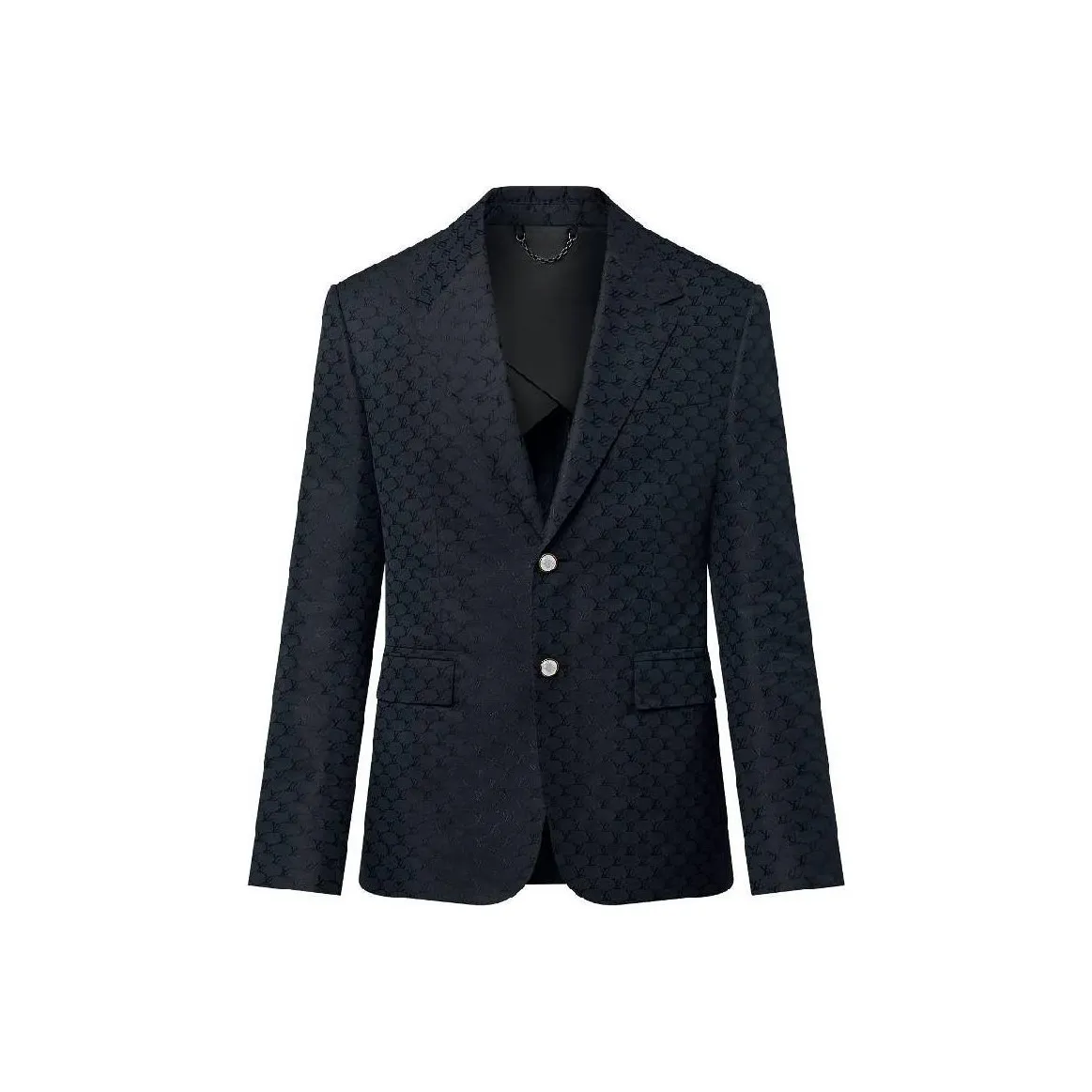 Lv Single Breasted Silk And Cotton Pont Neuf Jacket