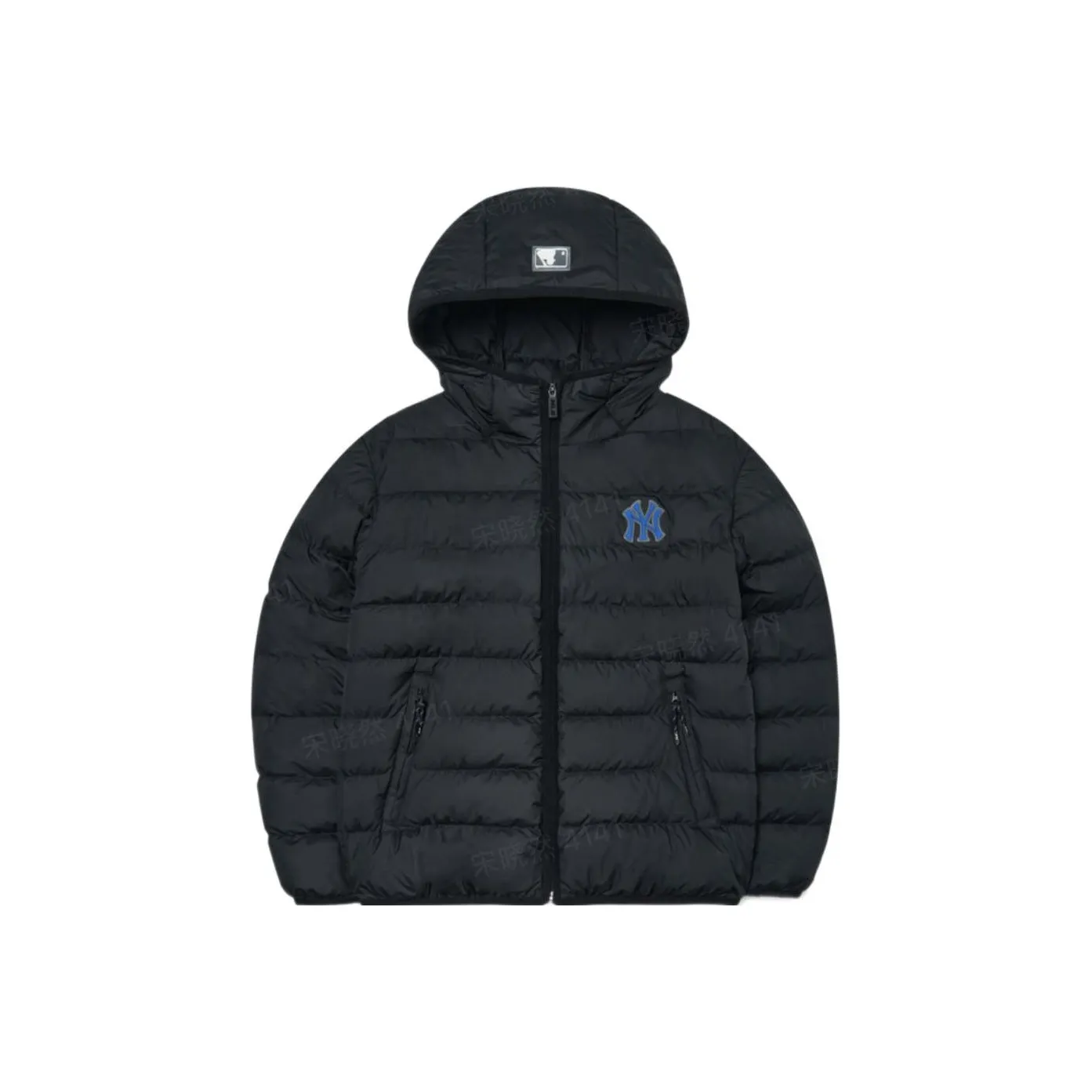 Mlb Base Logo FW22 Пуховик Короткий Унисекс Черный