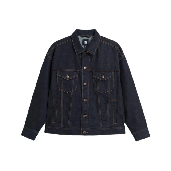 GAP Denim Jacket Men's Dark Blue