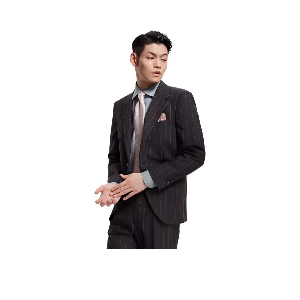 BY CREATIONS Бизнес-костюм мужской цвет черный кофе