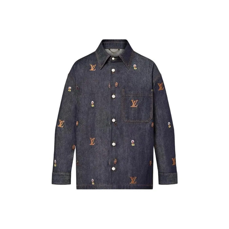 LOUIS VUITTON Embroidered Denim Overshirt Henry Taylor