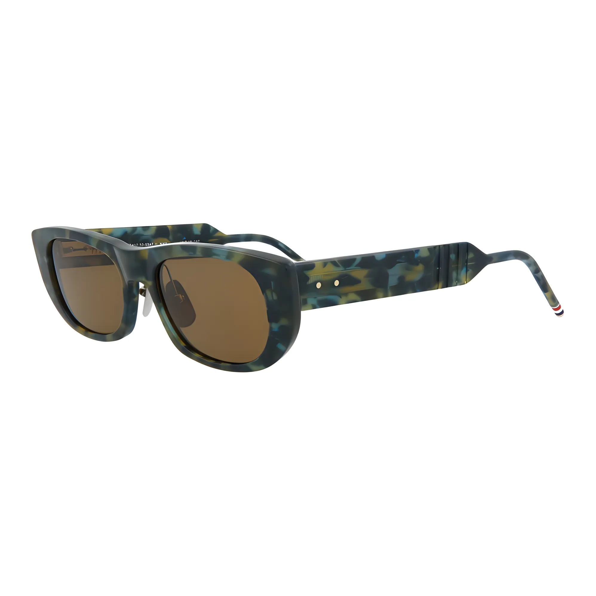 THOM BROWNE Tortoiseshell effect Rectangular frame Sunglasses