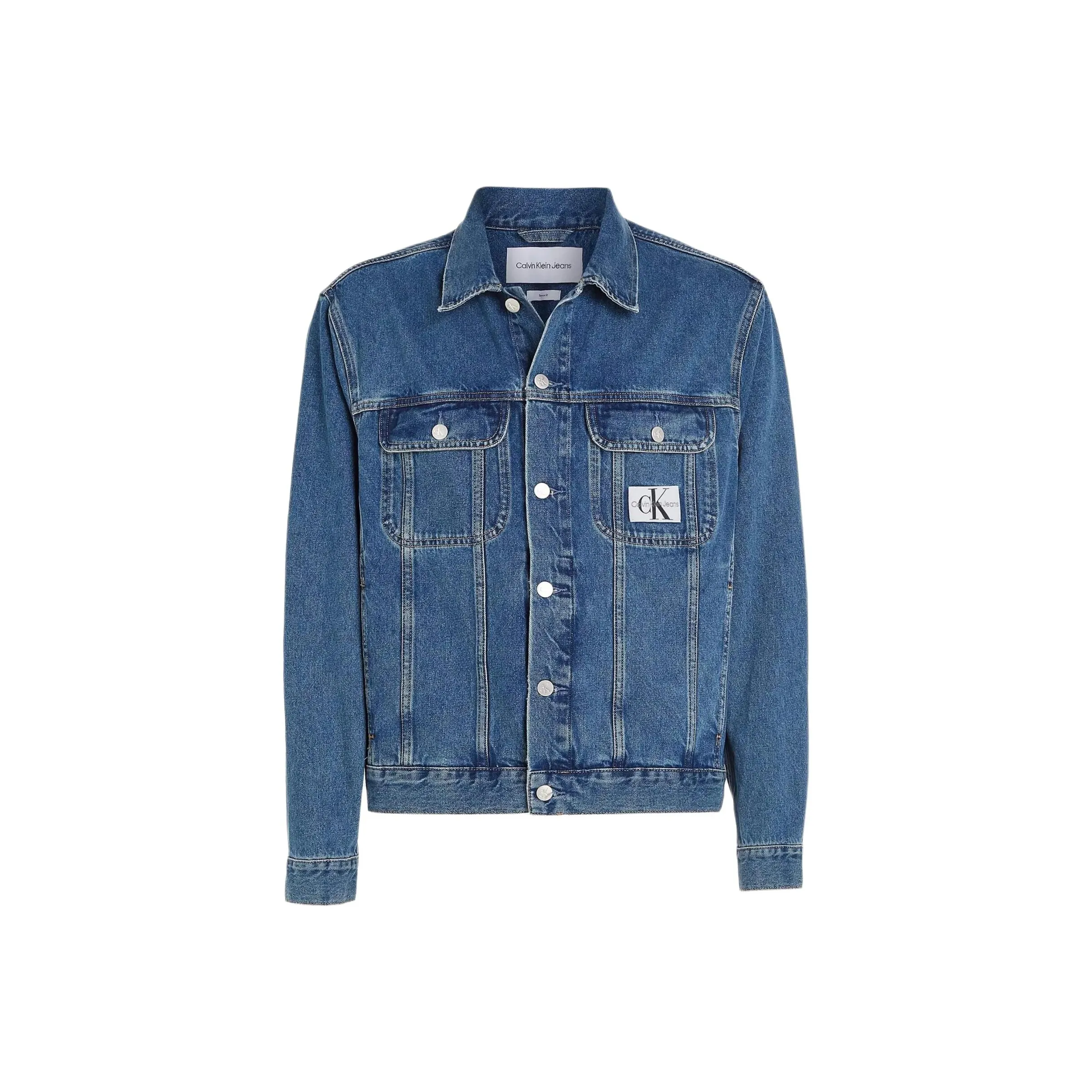 CALVIN KLEIN 90's Denim Hombre Blue Denim Jacket Men's Blue
