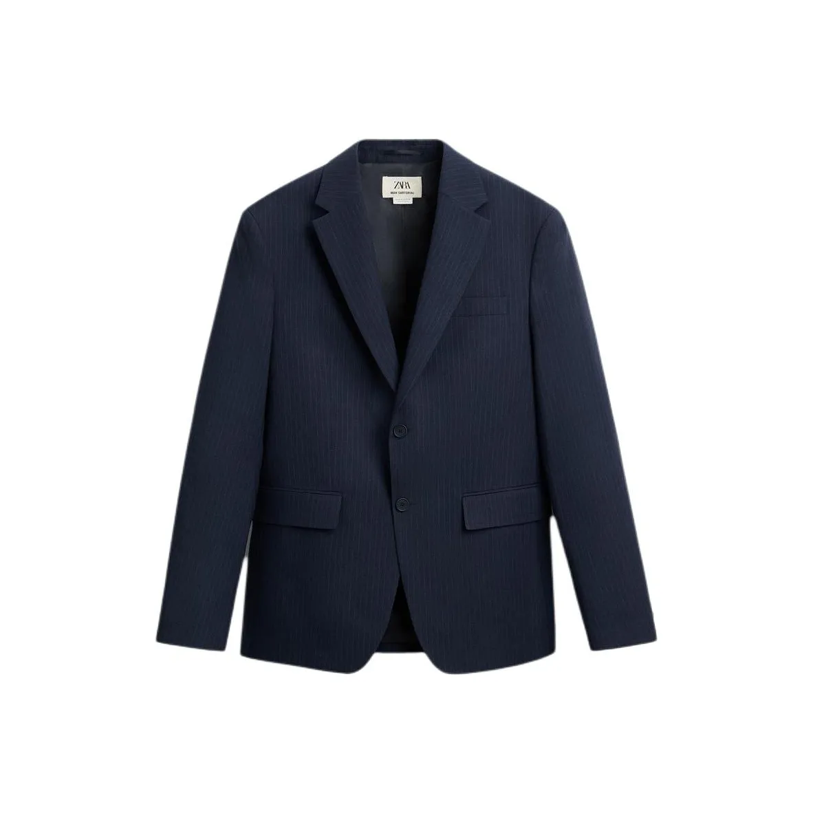 ZARA Синий Мужской Деловой костюм