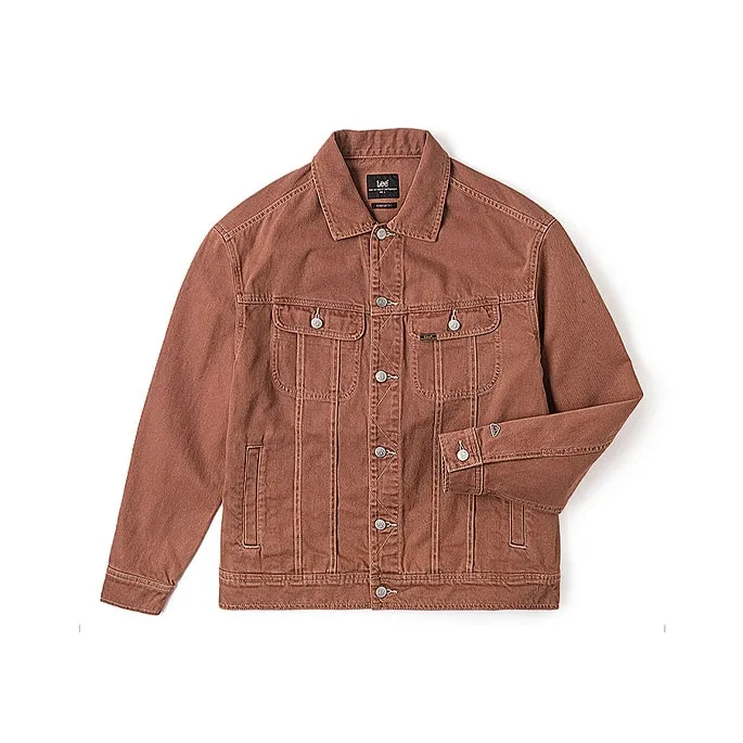 Lee Denim Jackets Men Brown