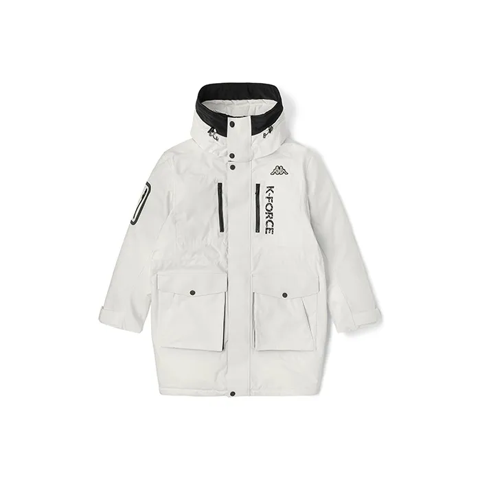 KAPPA Letter С капюшоном Loose Fit Утолщенный MID Длина (Length) Down Jacket Men's