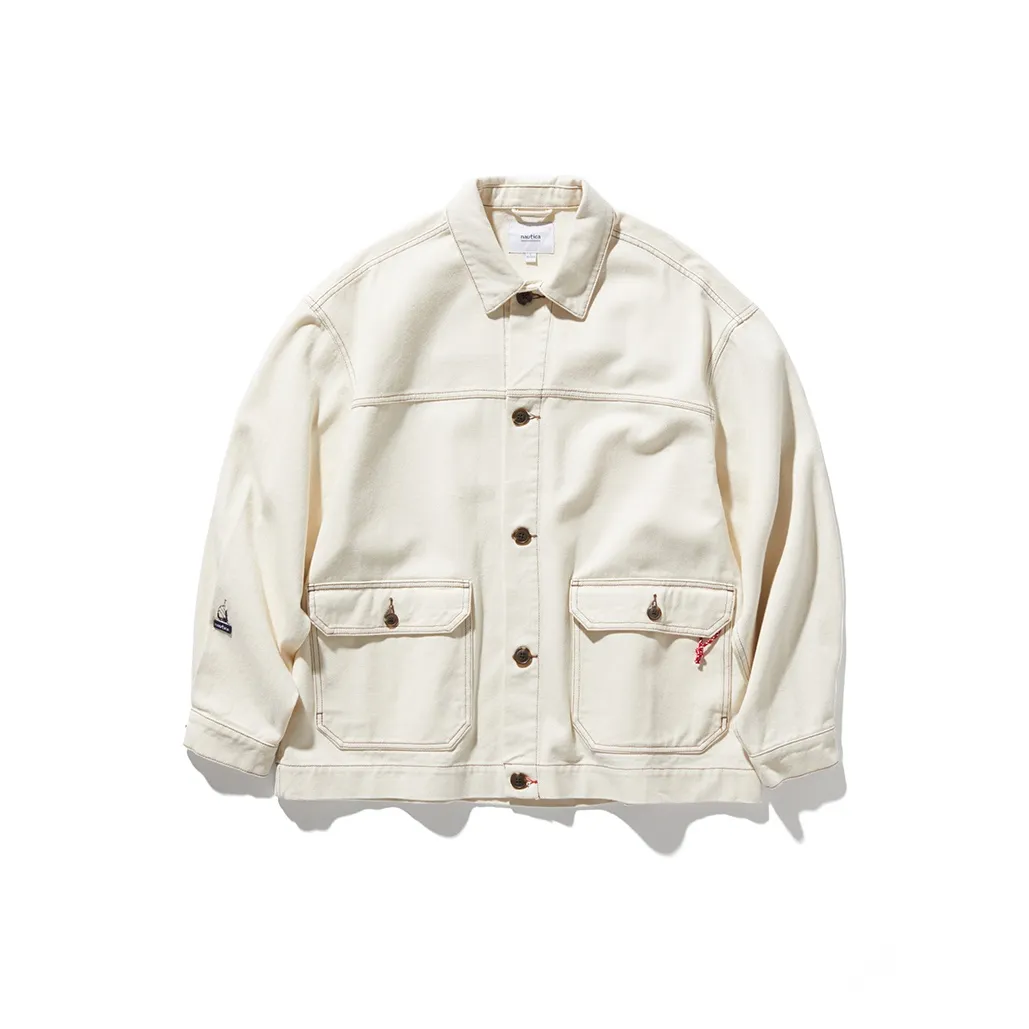 Nautica White Sail Nautica White Sail SS24 Denim Jackets Unisex Moon White