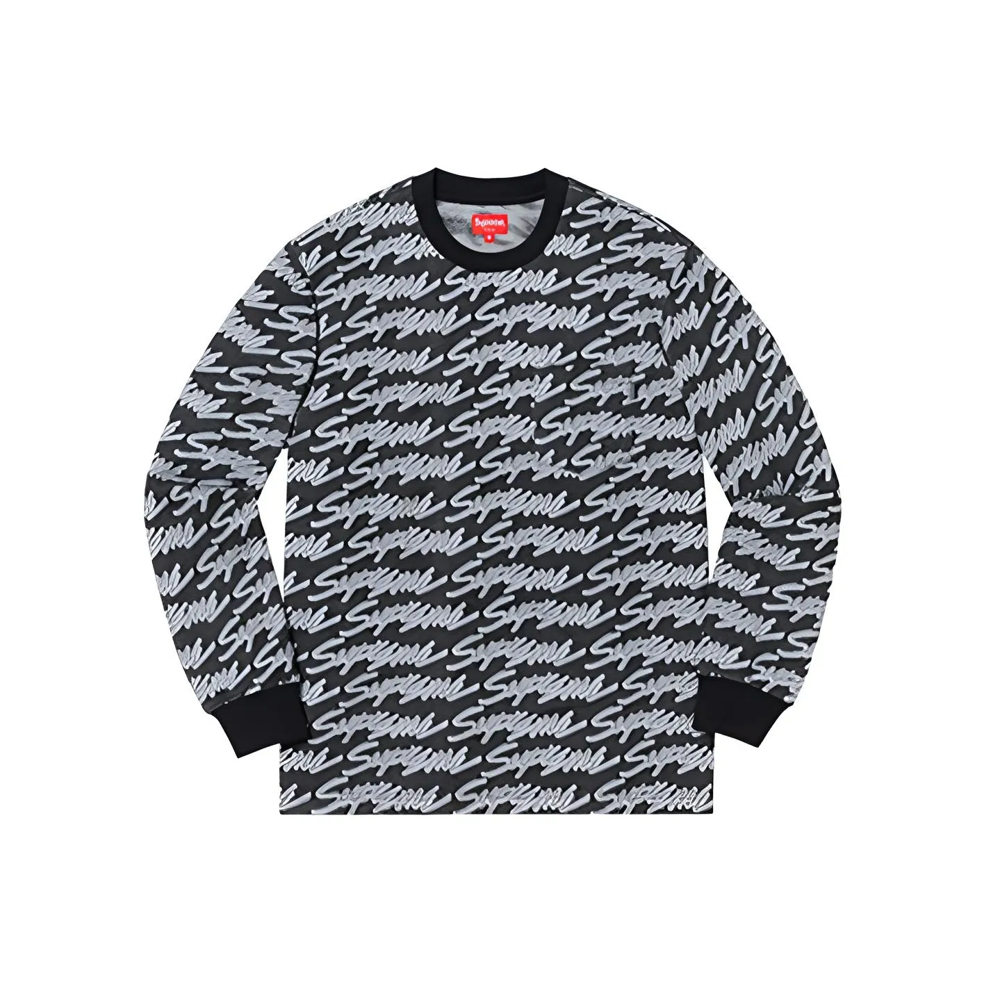 Supreme Signature Script Logo L/S Pocket Tee
