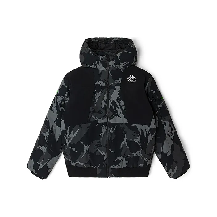 KAPPA Камуфляж С капюшоном Утолщенный Пуховик Мужской