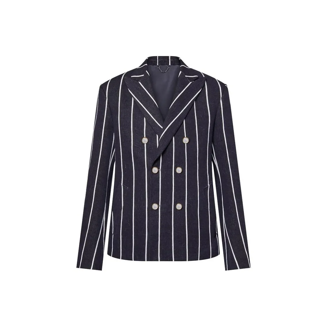 LOUIS VUITTON Double-Breasted Linen And Cotton Blend Tailored Jacket
