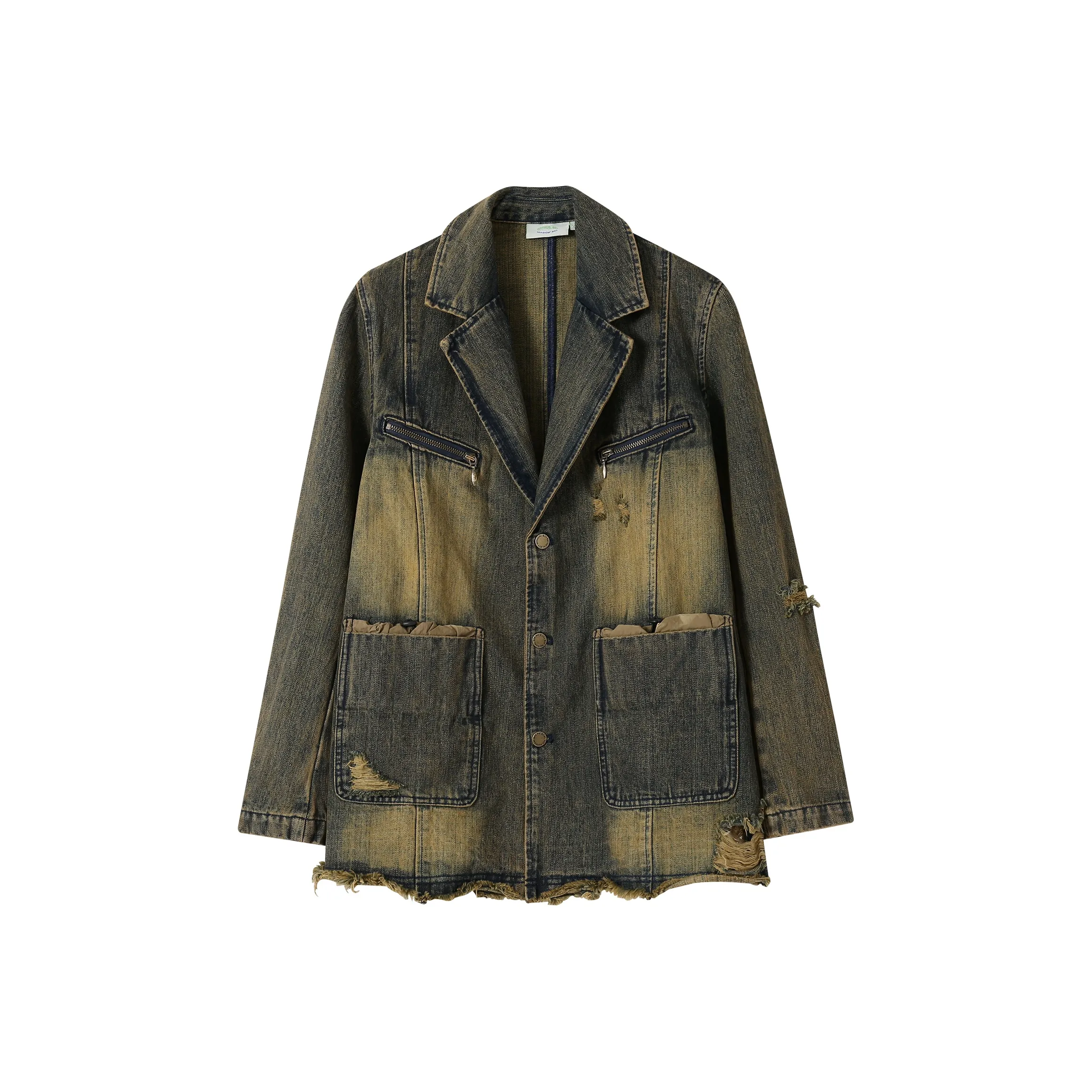 WULISHAONIAN Denim Jacket Men's Morning And Evening Blue