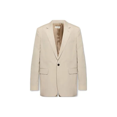 DRIES VAN NOTEN Бежевый Мужские офисные костюмы