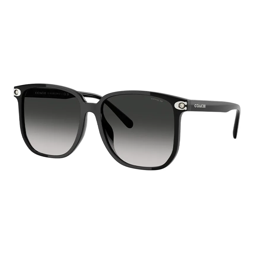 COACH Injection Molded Square Sunglasses Women's Black