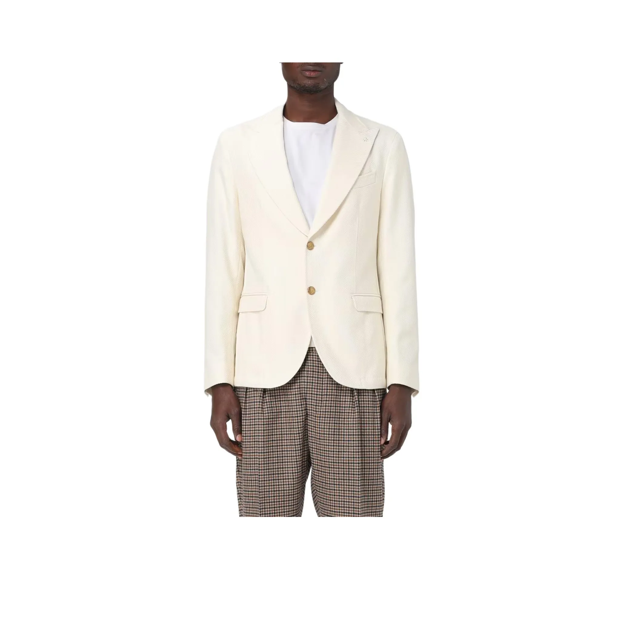 Manuel Ritz Business Suits Men Ecru