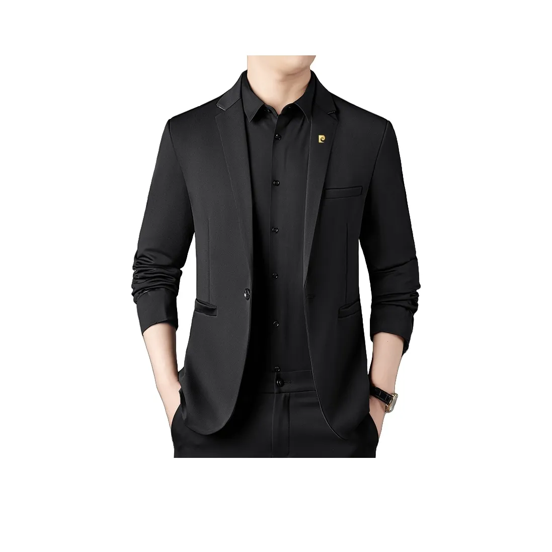 PIERRE CARDIN Бизнес-костюм мужской черный