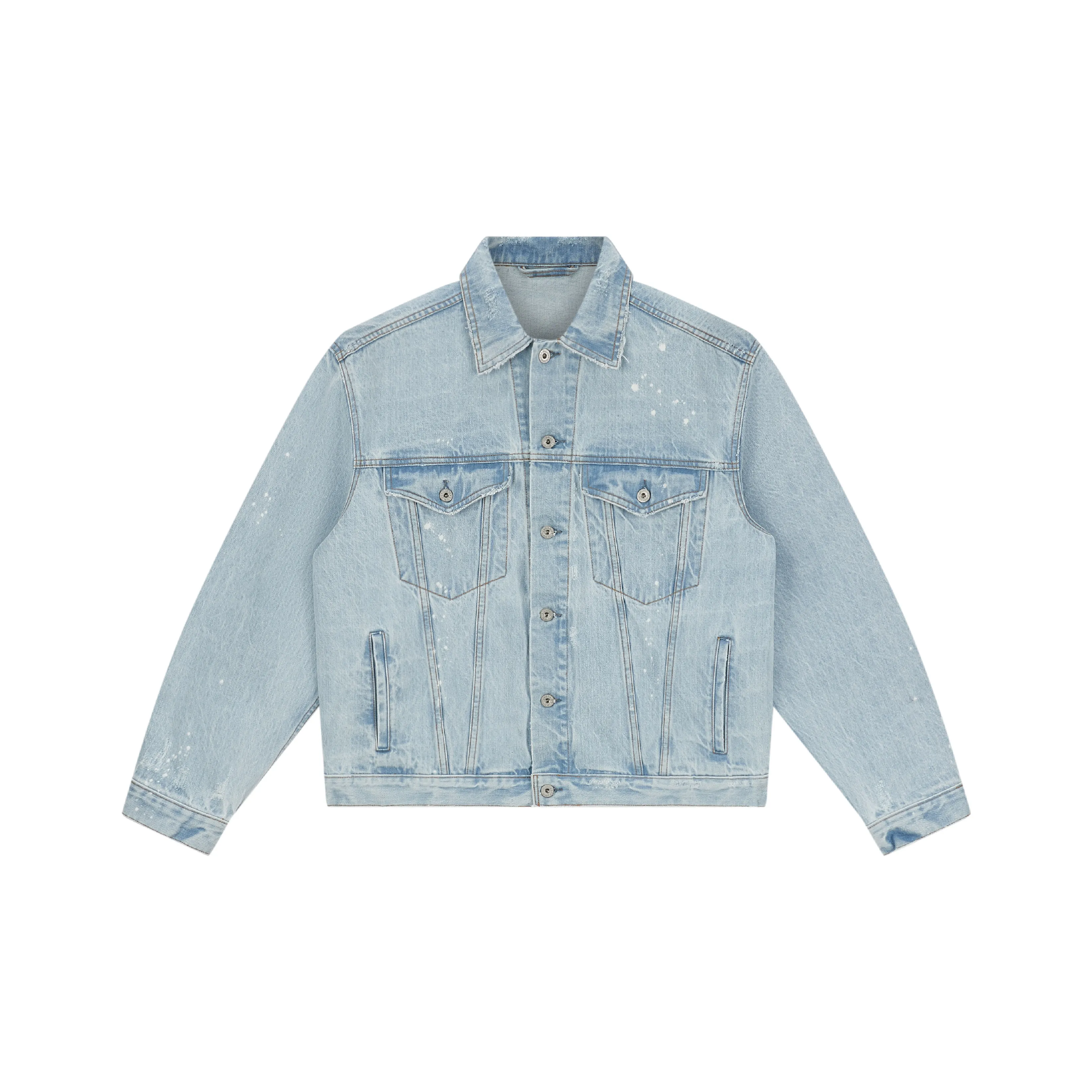 BLANK PROGRAM Denim Jacket Unisex Light Blue