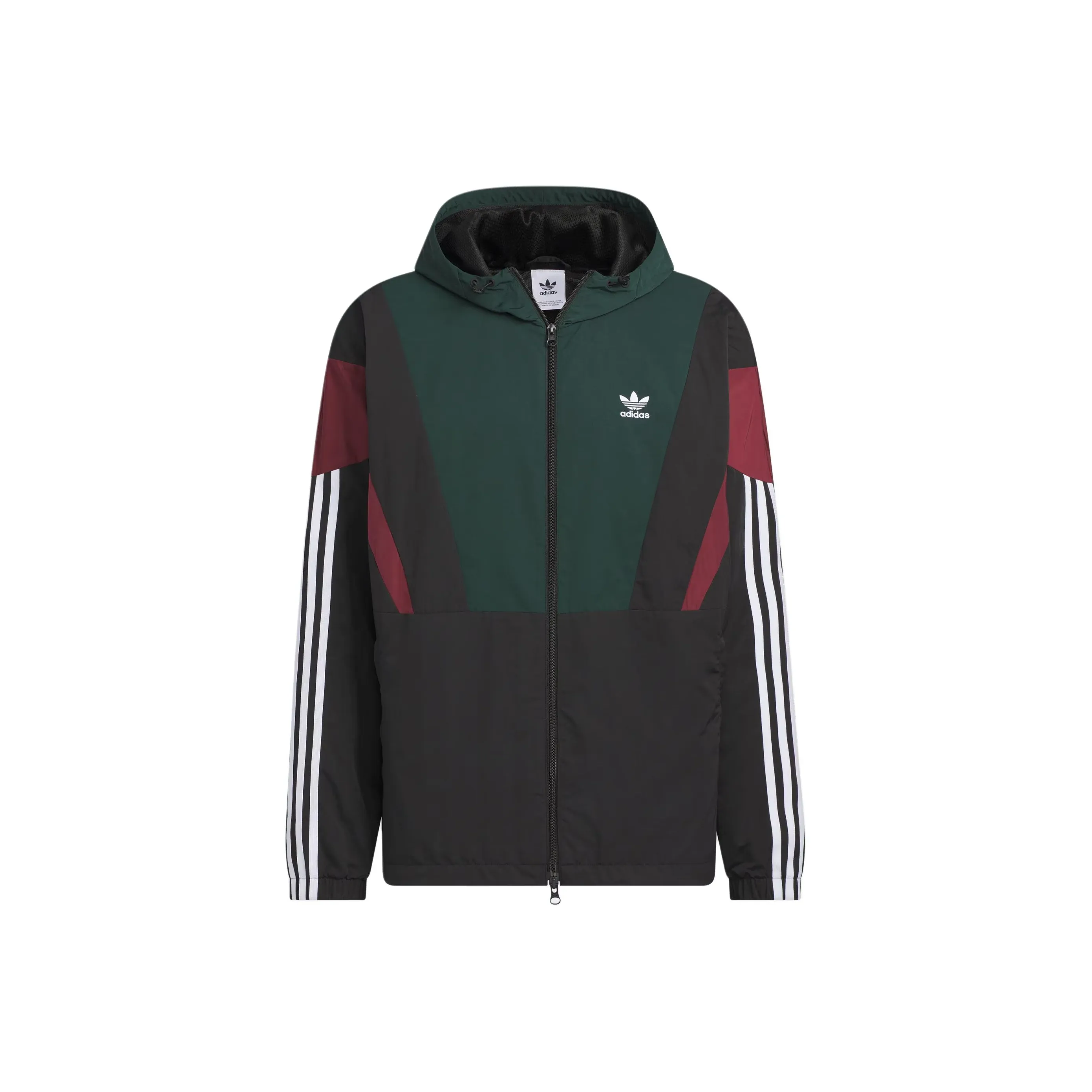 Adidas Originals WINDBREAKER BLOCK Jacket Men's Dark Green/Black